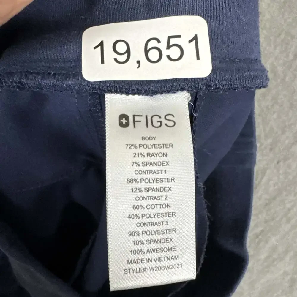 Figs Women’s Size XXS Navy Polyester Skinny Leg Manari Scrub Pants